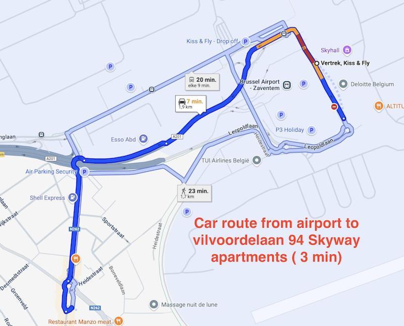 Skyway Airport Apartments Завентем Екстериор снимка